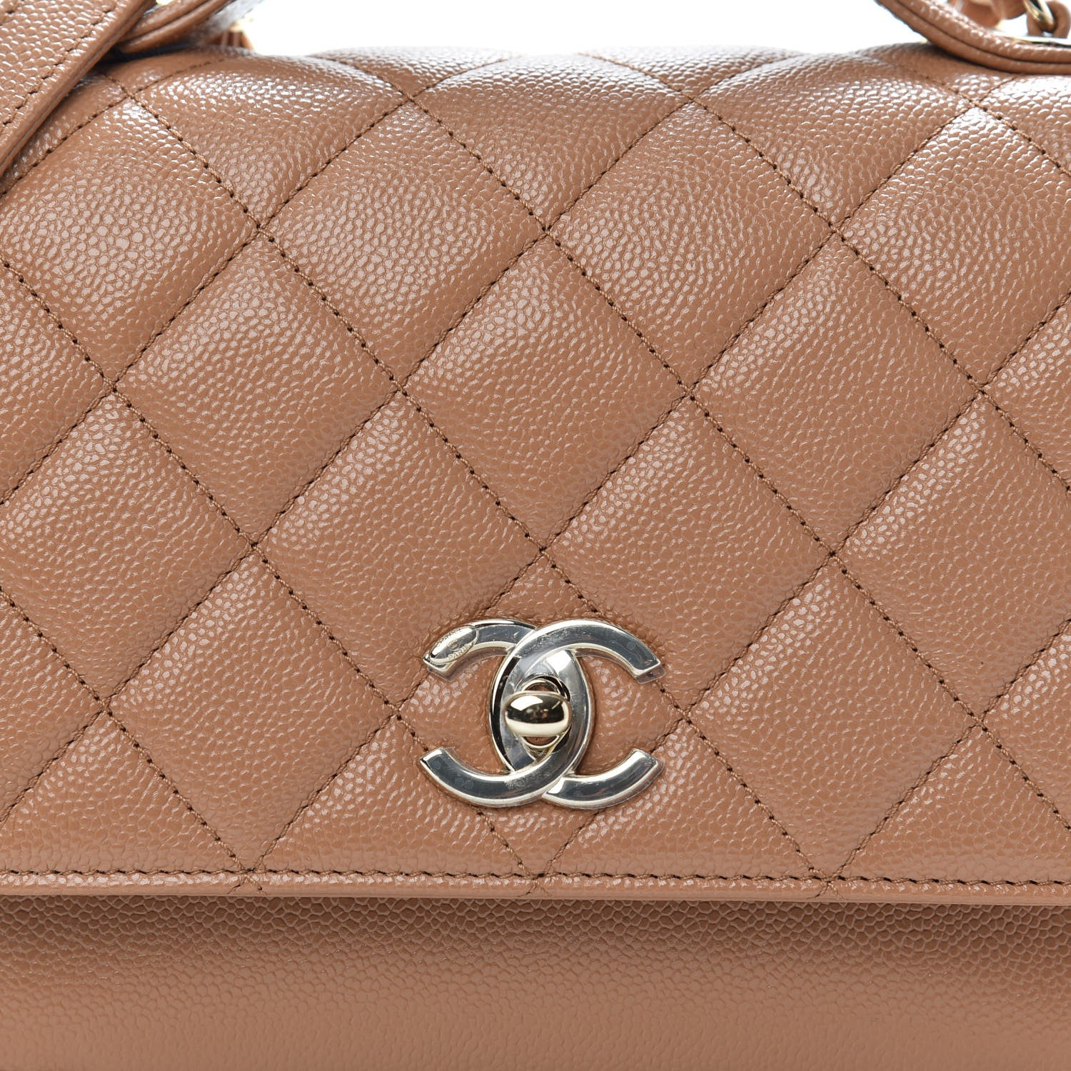 Chanel Caviar Quilted Medium Business Affinity Flap Brown 8 of 11