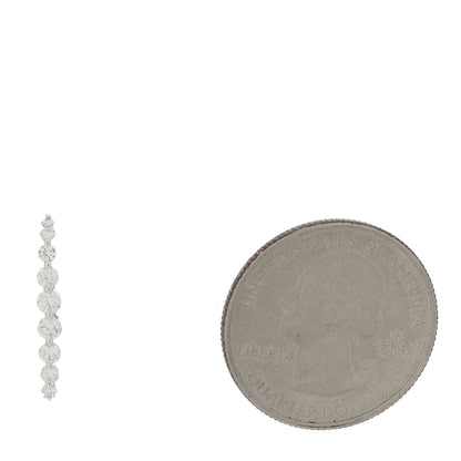 Anita Ko 18K White Gold Diamond Lobe Cuff Earring 2 of 5