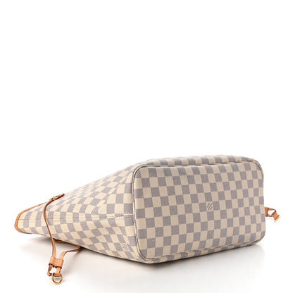 Louis Vuitton Damier Azur Neo Neverfull MM Rose Ballerine 4 of 10