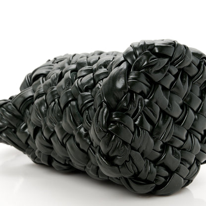 Bottega Veneta Calfskin Intrecciato Kalimero Bucket Bag Dark Green 10 of 11