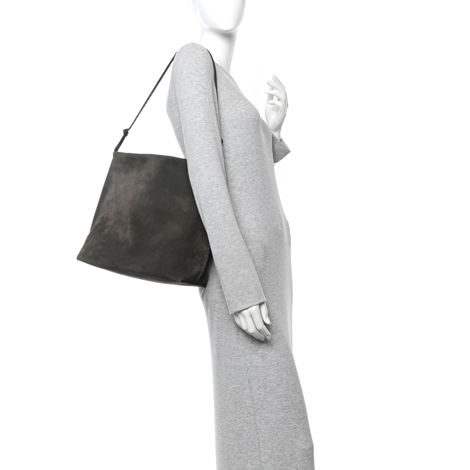 The Row Suede Wander Bag Brown 2 of 9