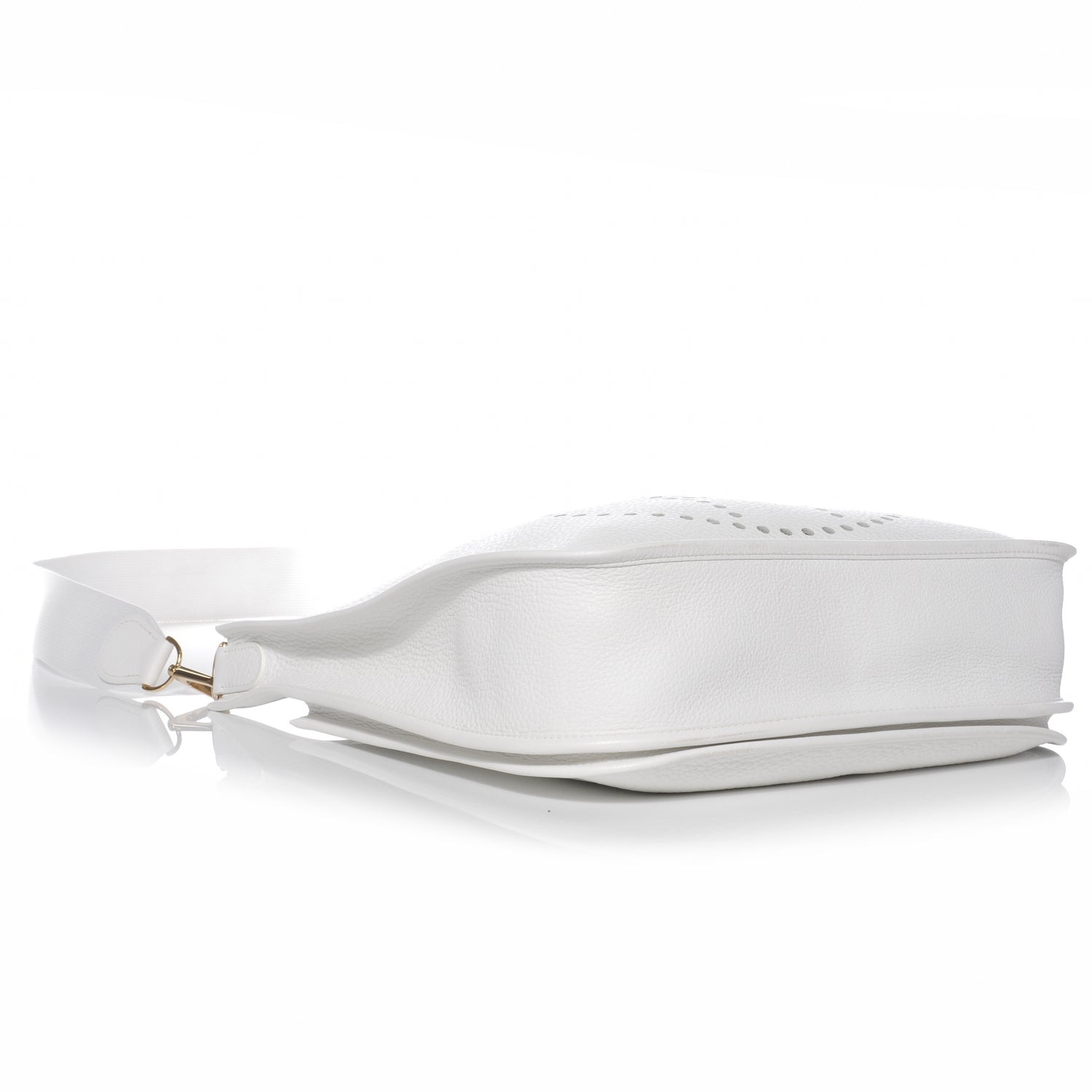 Hermes Taurillon Clemence Evelyne II PM Blanc 4 of 7