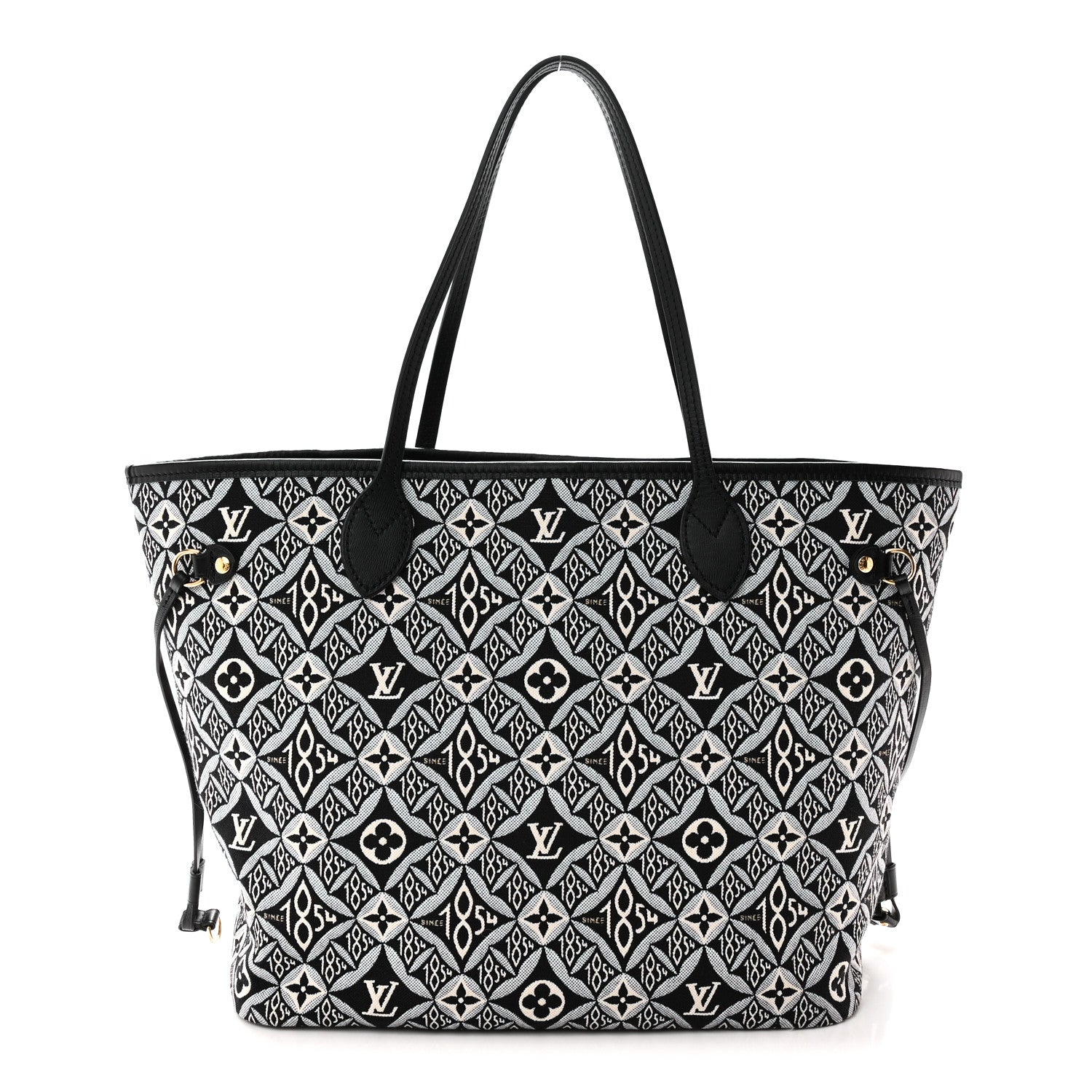 Louis Vuitton Jacquard Since 1854 Neverfull MM Grey 1 of 9