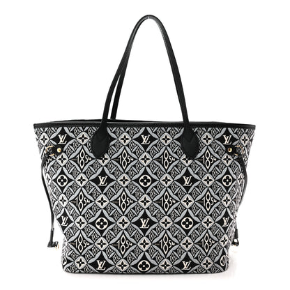 Louis Vuitton Jacquard Since 1854 Neverfull MM Grey 1 of 9