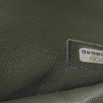 Chanel Sheepskin Chevron Quilted 2.55 Reissue 226 Flap Green 10 of 11