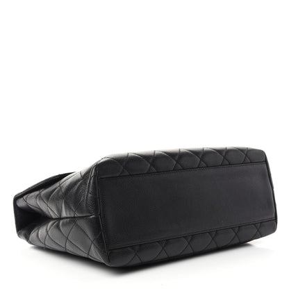 Chanel Caviar Quilted Jumbo Kelly Flap Black 4 of 9