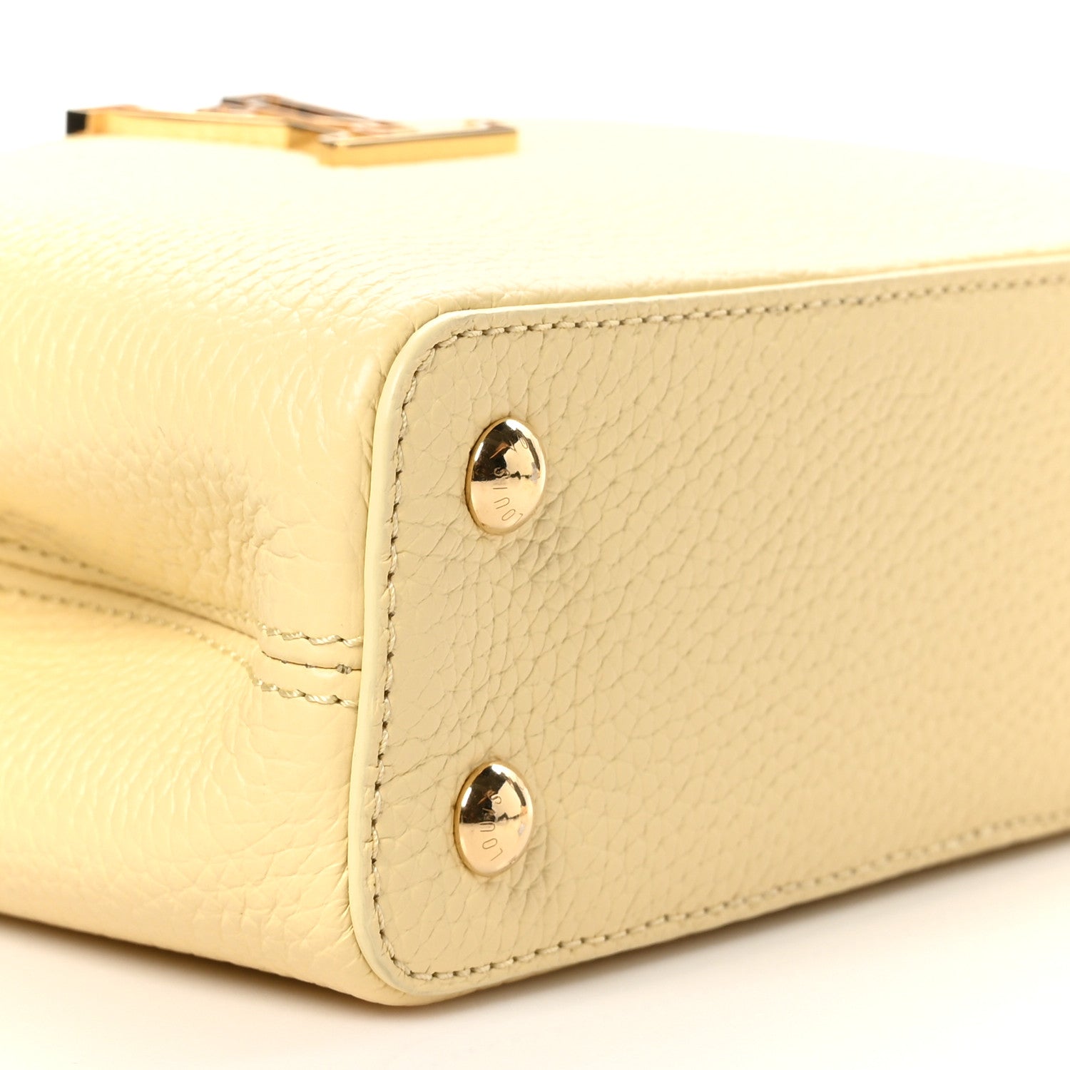 Louis Vuitton Taurillon Capucines East West Mini Banana Yellow Banane 9 of 11
