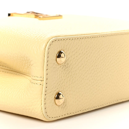Louis Vuitton Taurillon Capucines East West Mini Banana Yellow Banane 9 of 11