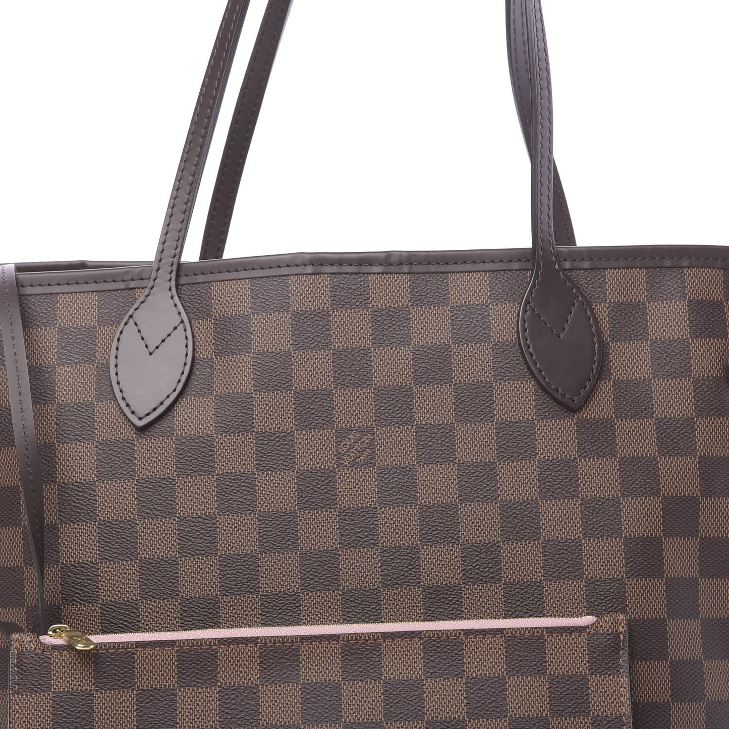 Damier Ebene Neo Neverfull MM Rose Ballerine