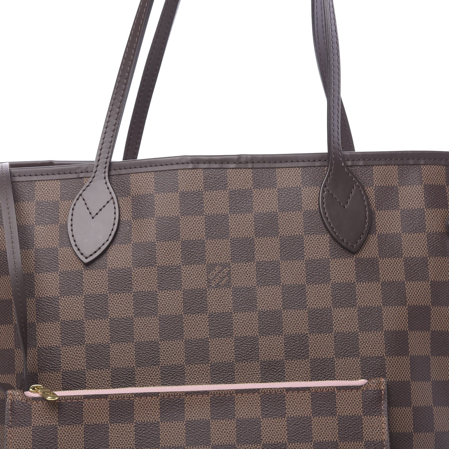 Louis Vuitton Damier Ebene Neo Neverfull MM Rose Ballerine 12 of 12