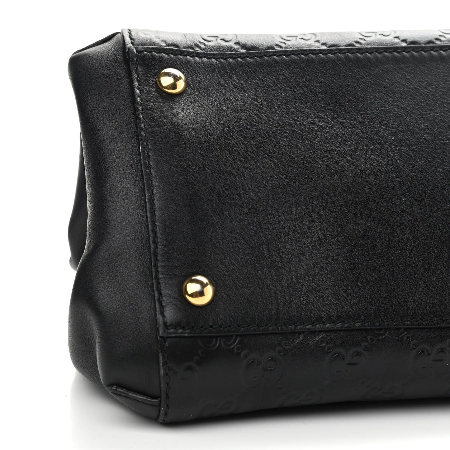Soft Guccissima Signature Top Handle Tote Bag Black