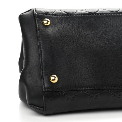 Gucci Soft Guccissima Signature Top Handle Tote Bag Black 9 of 10