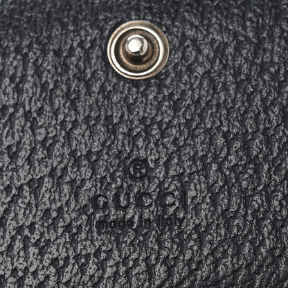 Gucci GG Supreme Monogram Textured Dollar Calfskin Web Ophidia Card Case Beige Blue 6 of 12