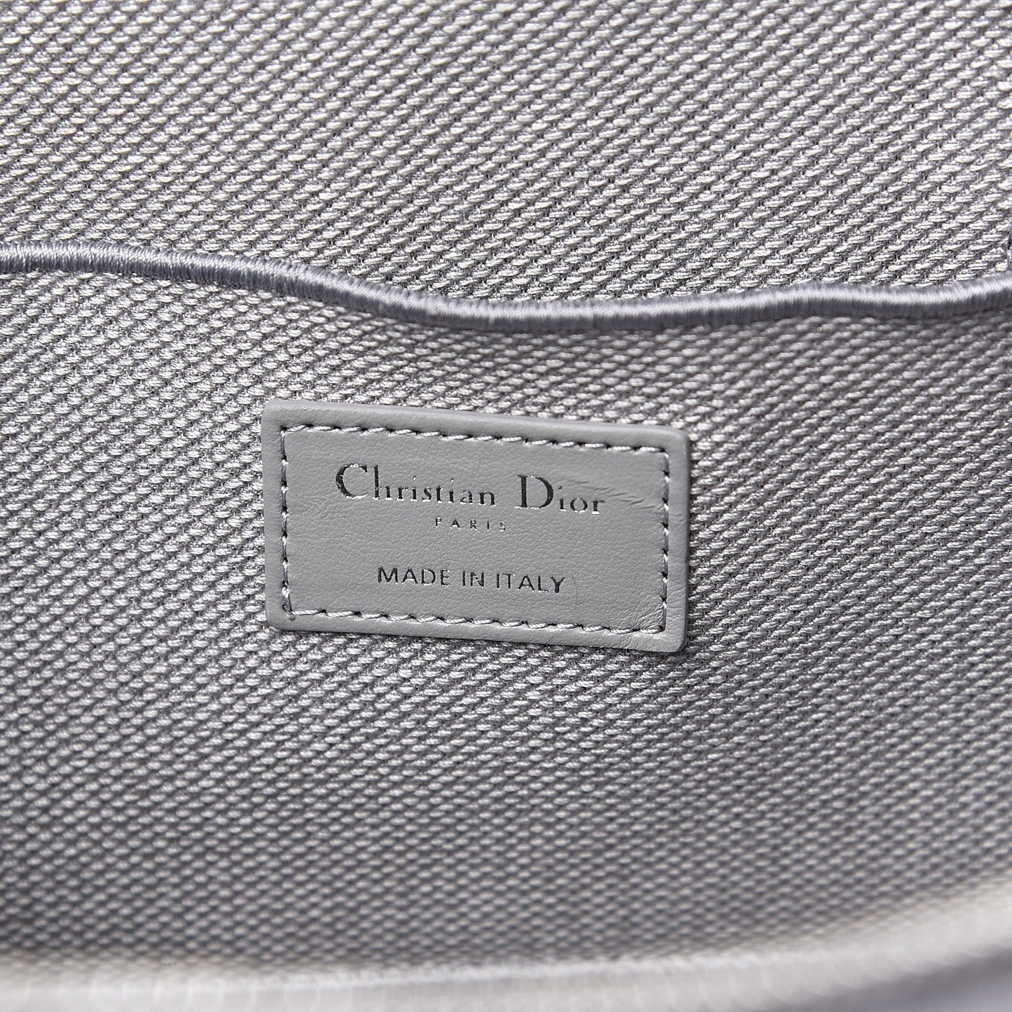 Canvas Embroidered Cannage Diortravel Vanity Case Grey