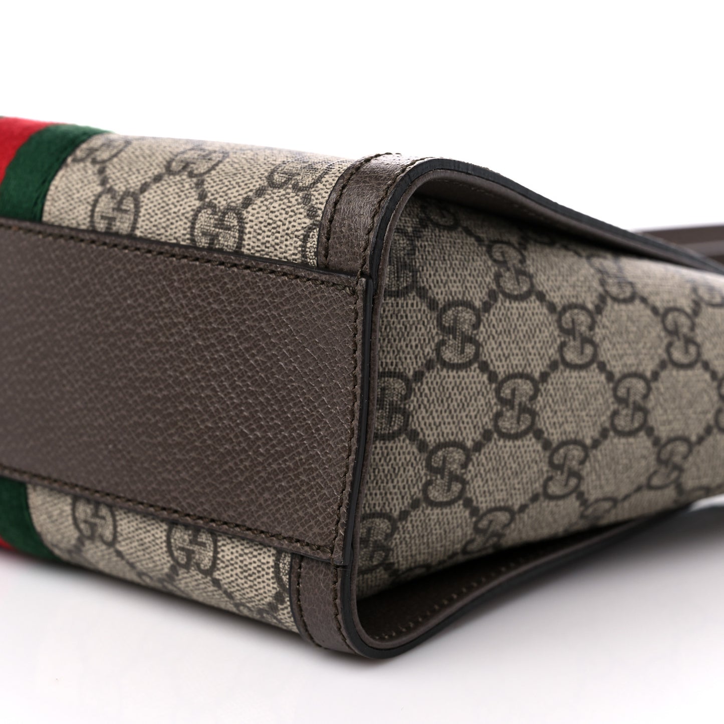 GG Supreme Monogram Small Ophidia Tote Bag Brown