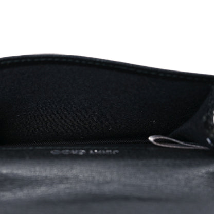 Jimmy Choo Calfskin Snake Printed Hanne Wallet Anthracite 6 of 8