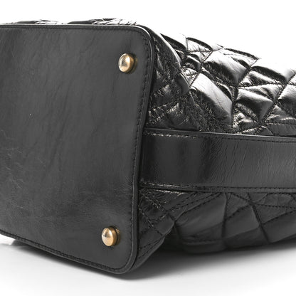 Chanel Glazed Calfskin Quilted State Of The Art Hobo Black 10 of 10