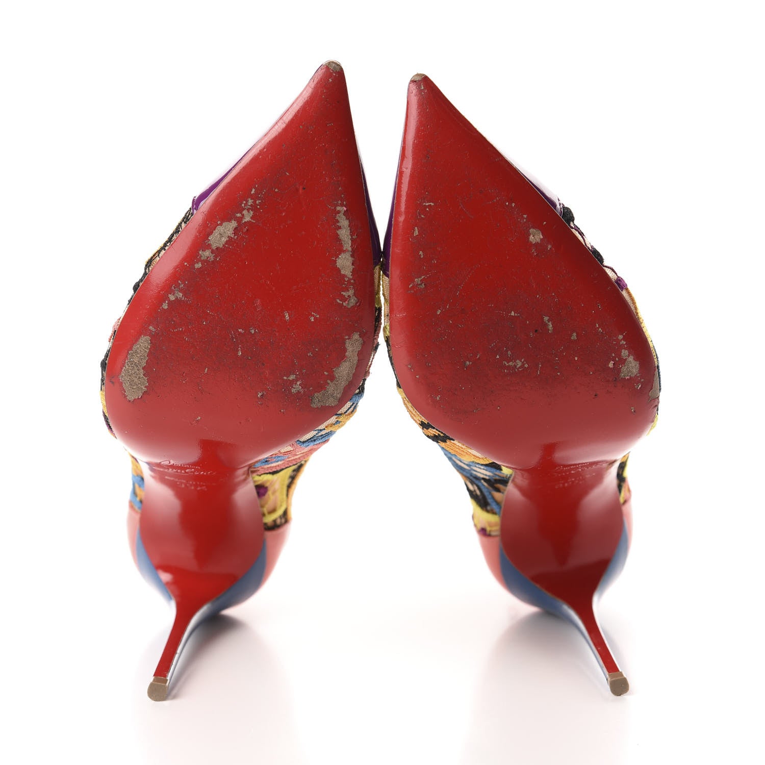 Christian Louboutin Patent Lace Gipsybootie 100 Ankle Boots 39.5 Multicolor 6 of 11