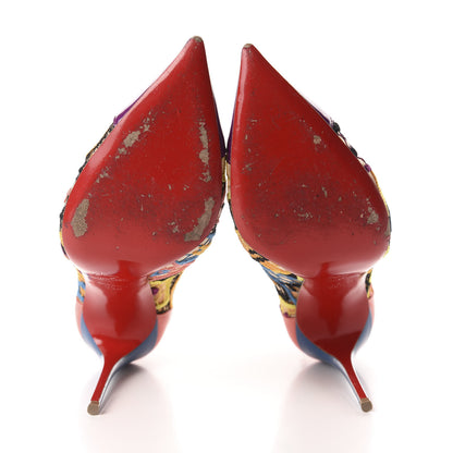 Christian Louboutin Patent Lace Gipsybootie 100 Ankle Boots 39.5 Multicolor 6 of 11