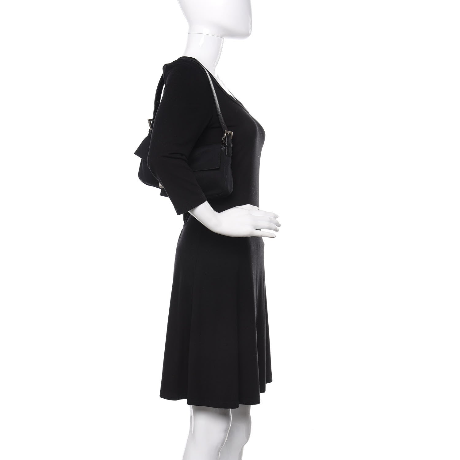Fendi Neoprene Baguette Black 2 of 10