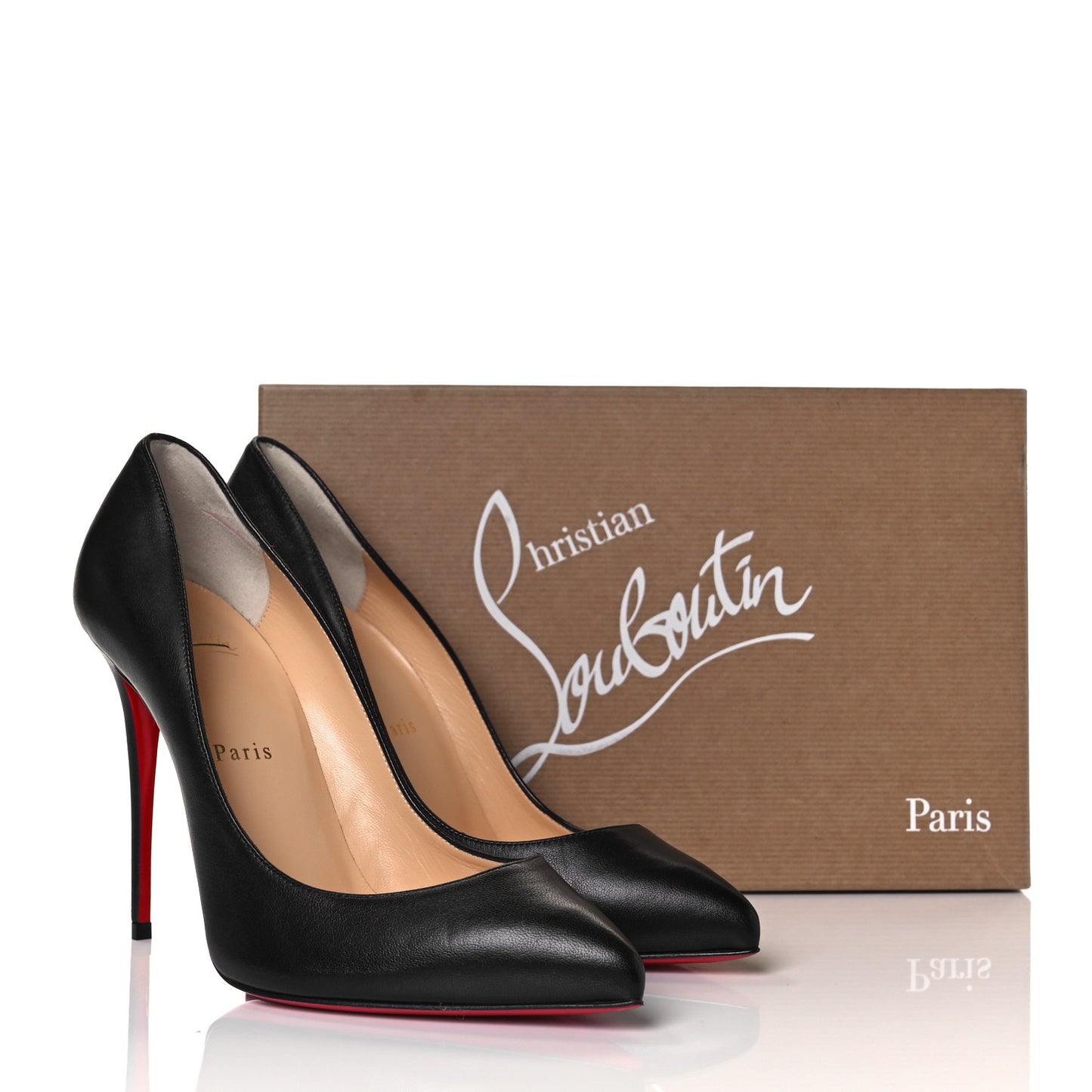 Shiny Nappa Pigalle Follies 100 Pumps 38.5 Black