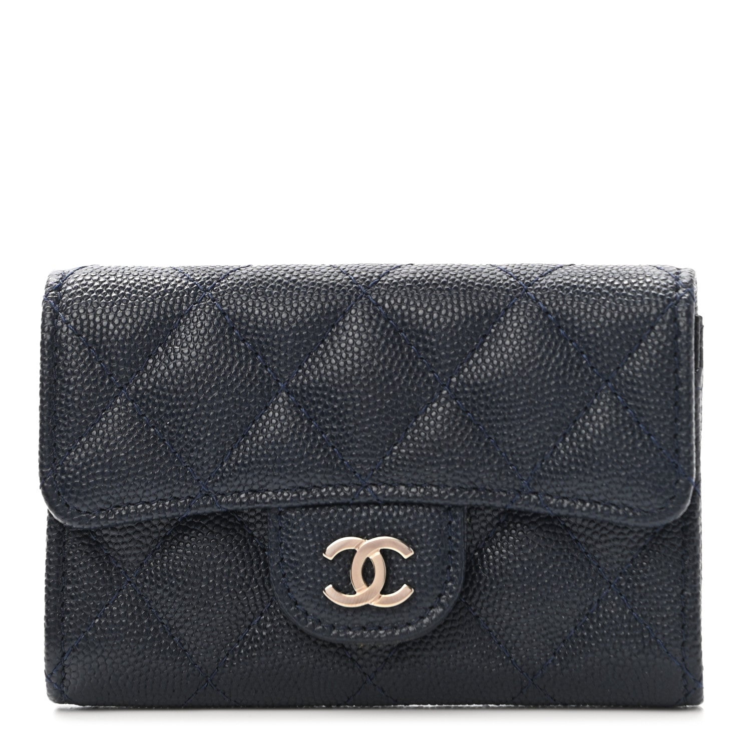 Chanel Caviar Quilted Flap Card Holder Wallet 1 of 8