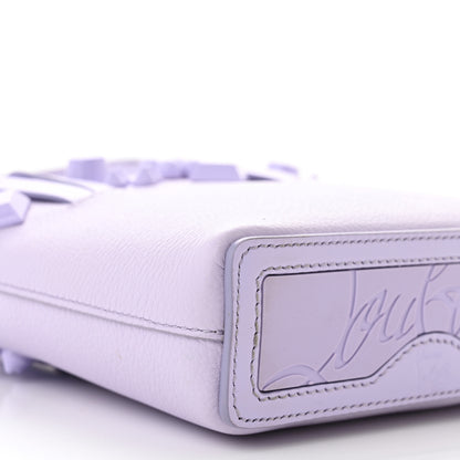 Christian Louboutin Calfskin Empire Spike Studded Mini North South Cabata Tote Lilac Smoke 9 of 11