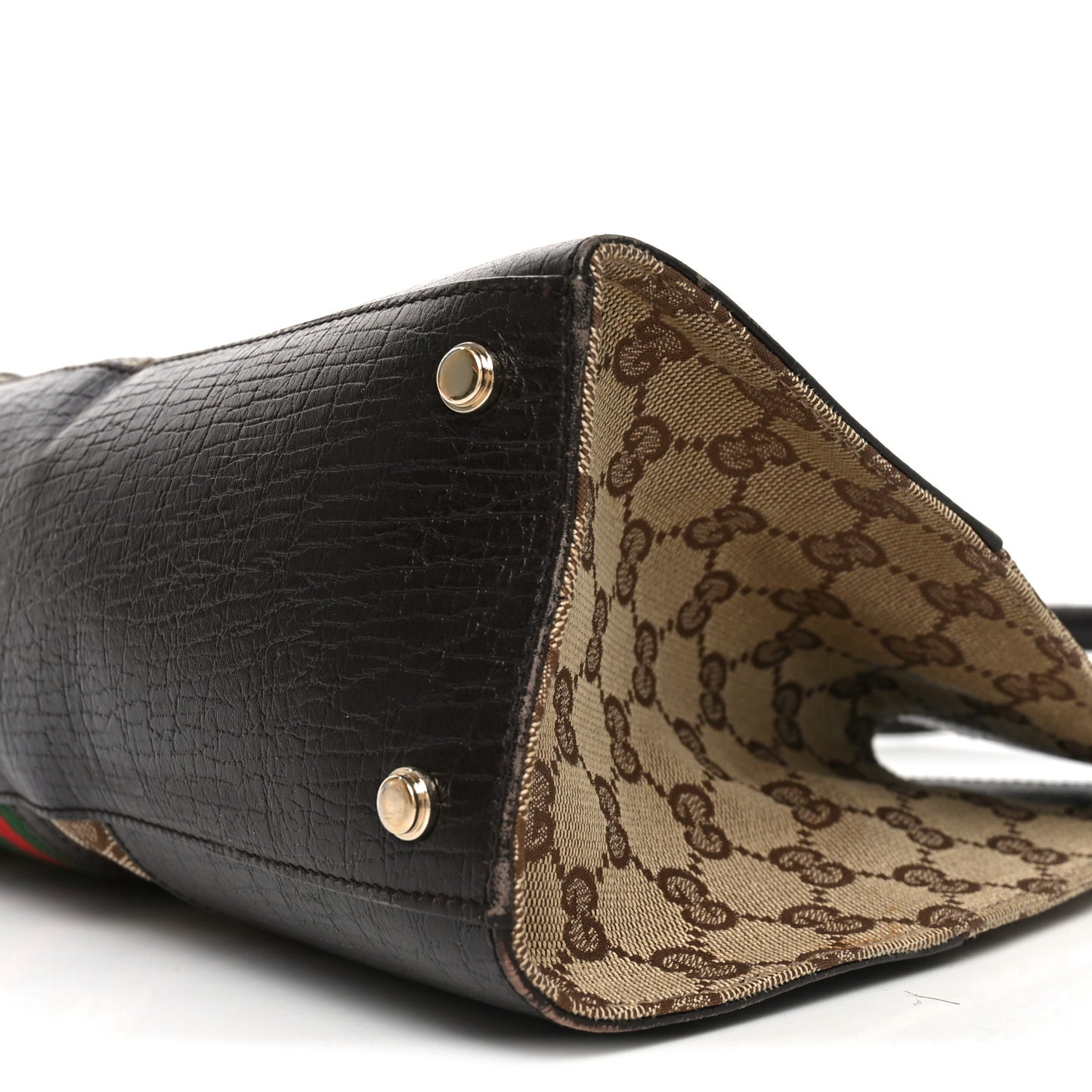 Monogram Web Junco Shoulder Bag Dark Brown