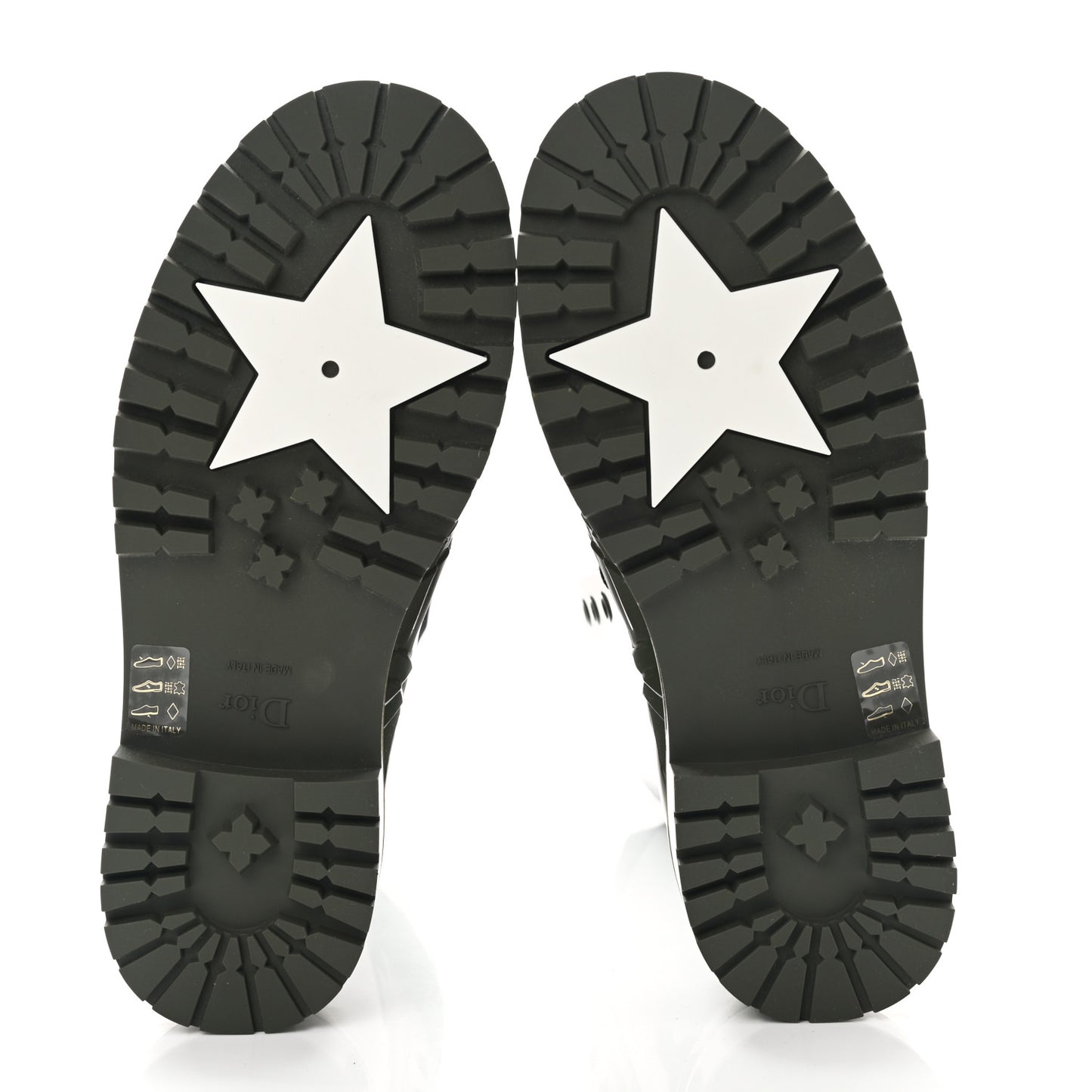 Rubber Diorcamp Low Boots 37 Military