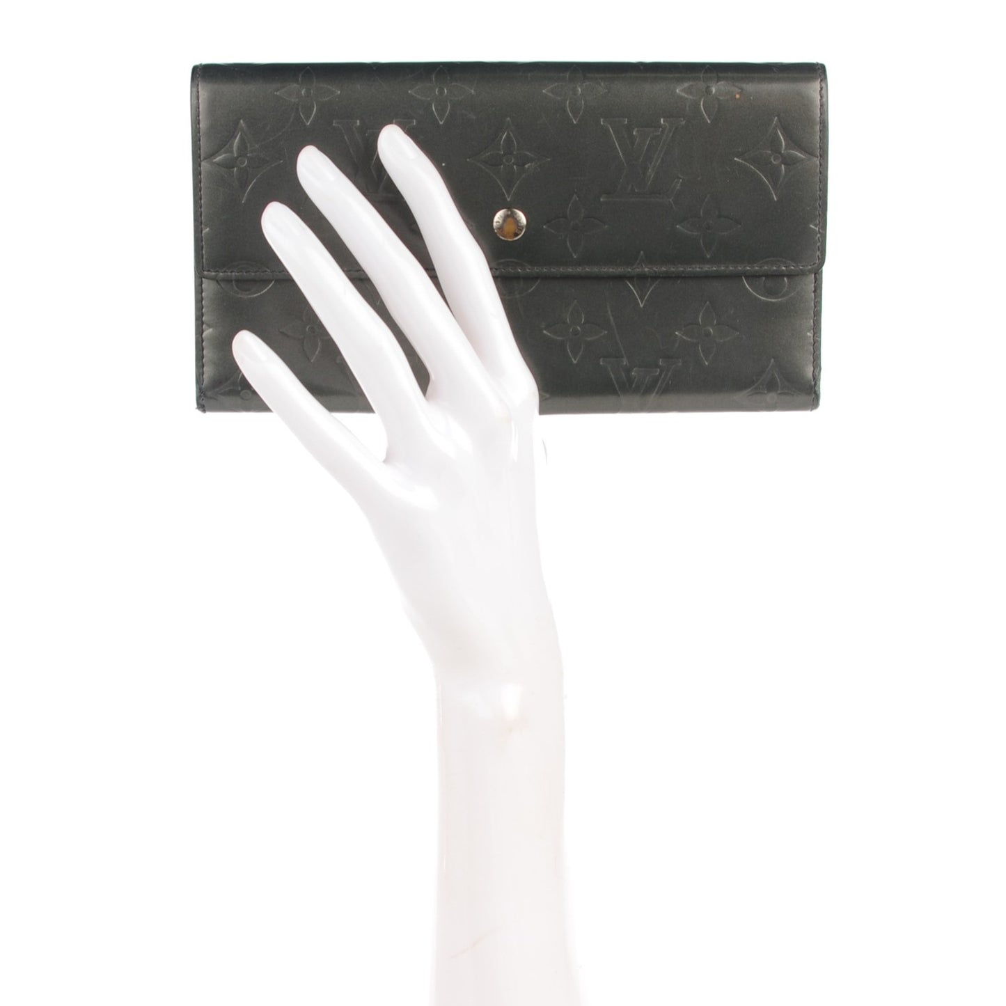 Mat Monogram Porte Tresor International Wallet Gris