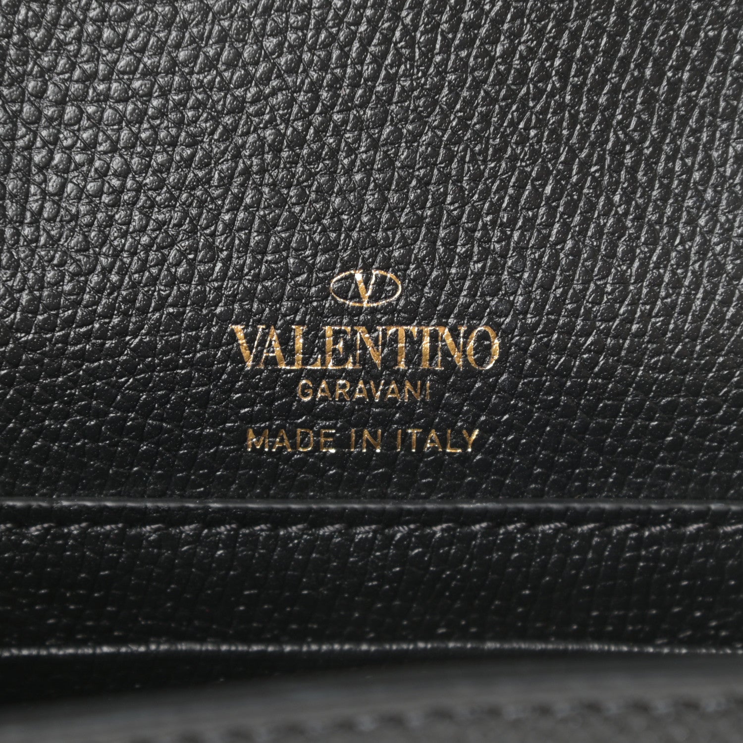 Valentino Garavani Calfskin Vlogo Phone Pouch Black 6 of 12