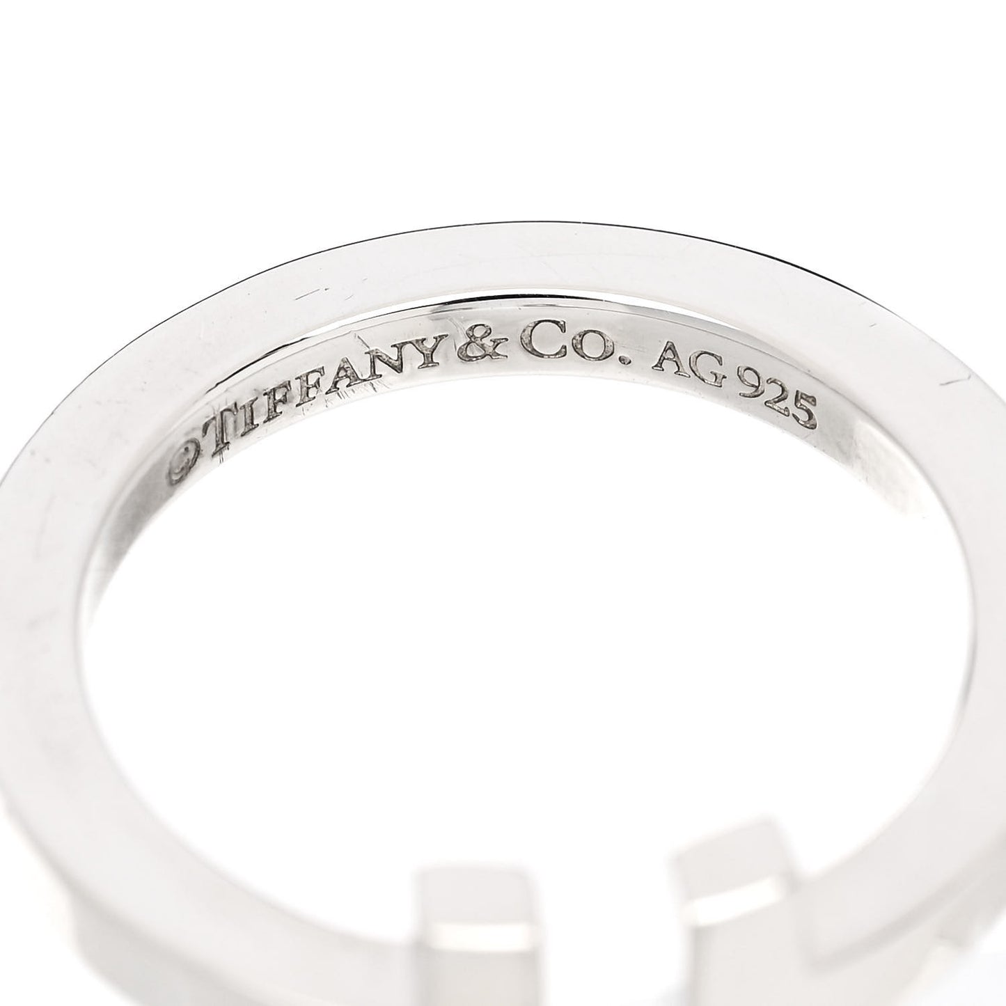 Sterling Silver T Square Ring 53 6.5