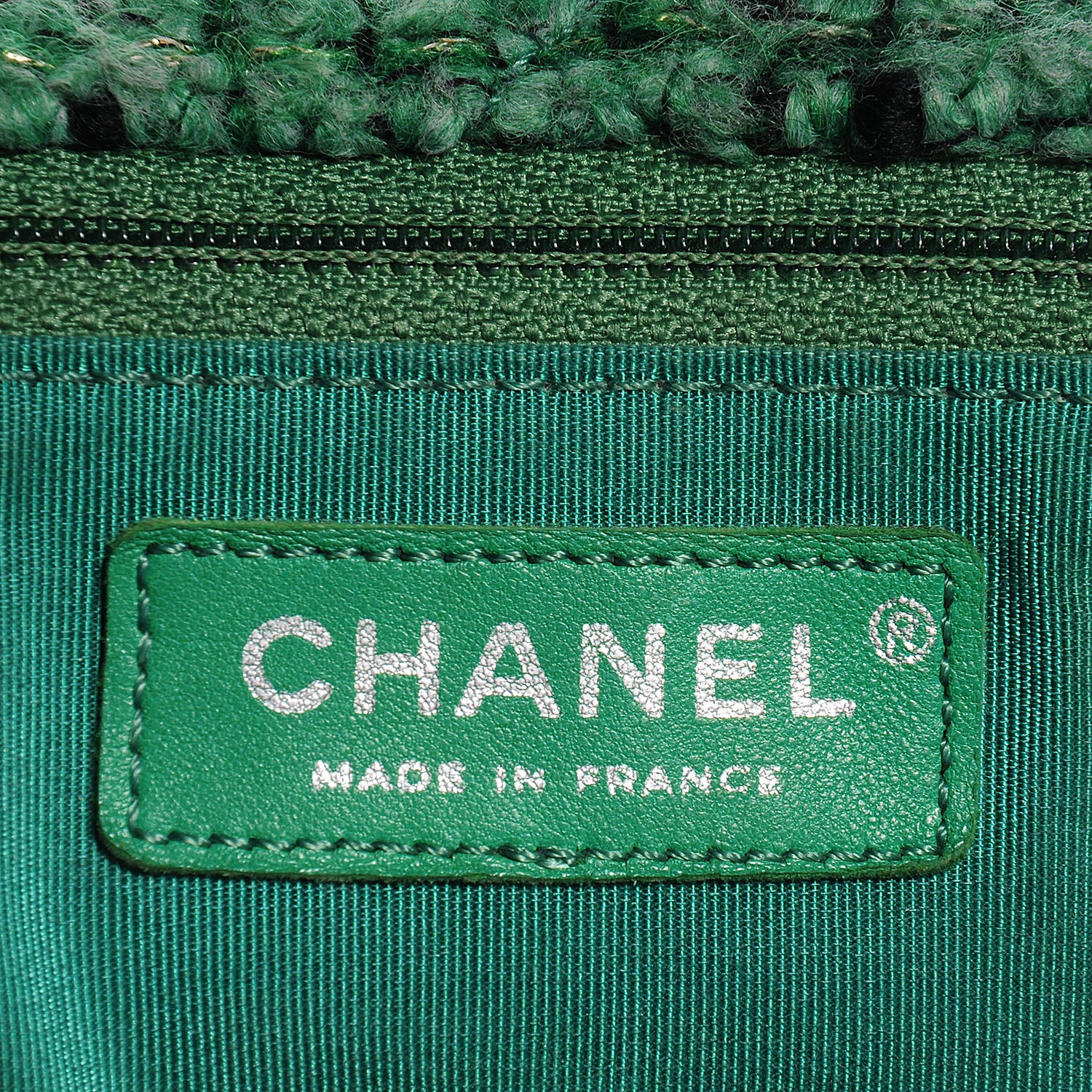 Chanel Tweed Easy 2.55 Reissue XXL Maxi Flap Green 7 of 8