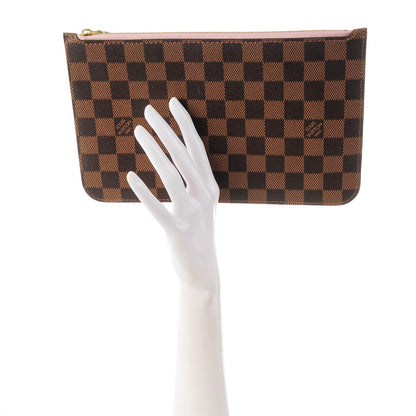 Louis Vuitton Damier Ebene Neverfull MM GM Pochette Rose Ballerine 2 of 8