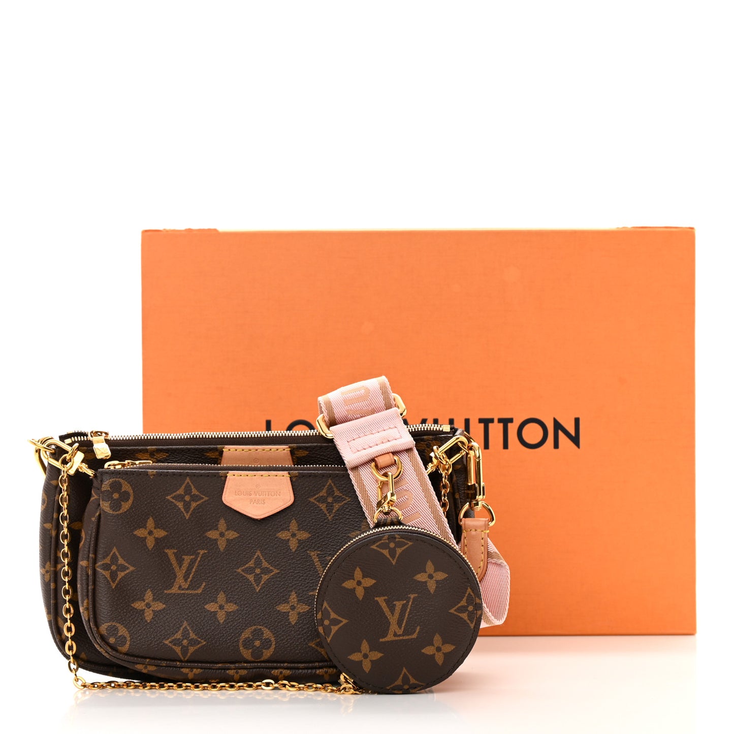 Monogram Multi Pochette Accessories Rose Clair