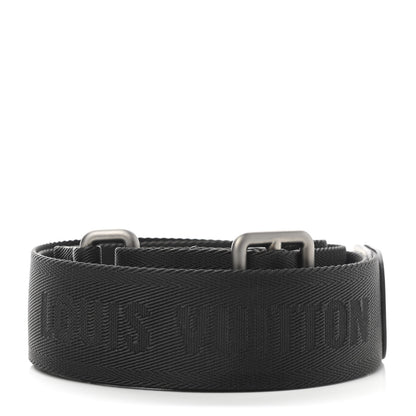 Louis Vuitton Nylon Calfskin Horizon Clutch Strap Black 2 of 7