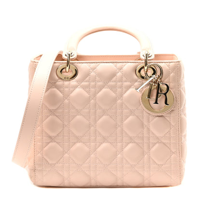Christian Dior Lambskin Cannage Medium Lady Dior Light Pink 1 of 11