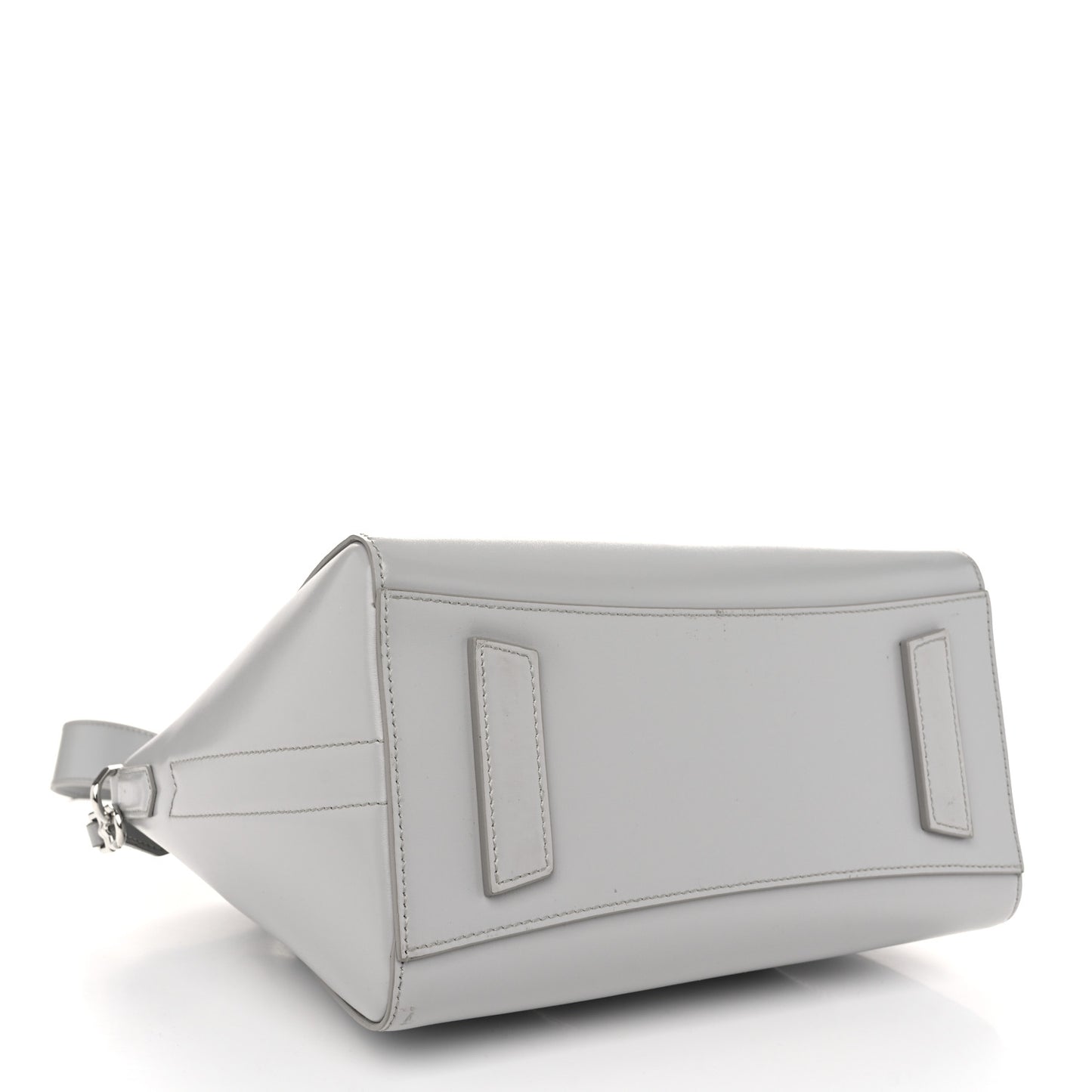 Box Calfskin Small Lock Antigona Shoulder Bag Cloud Grey