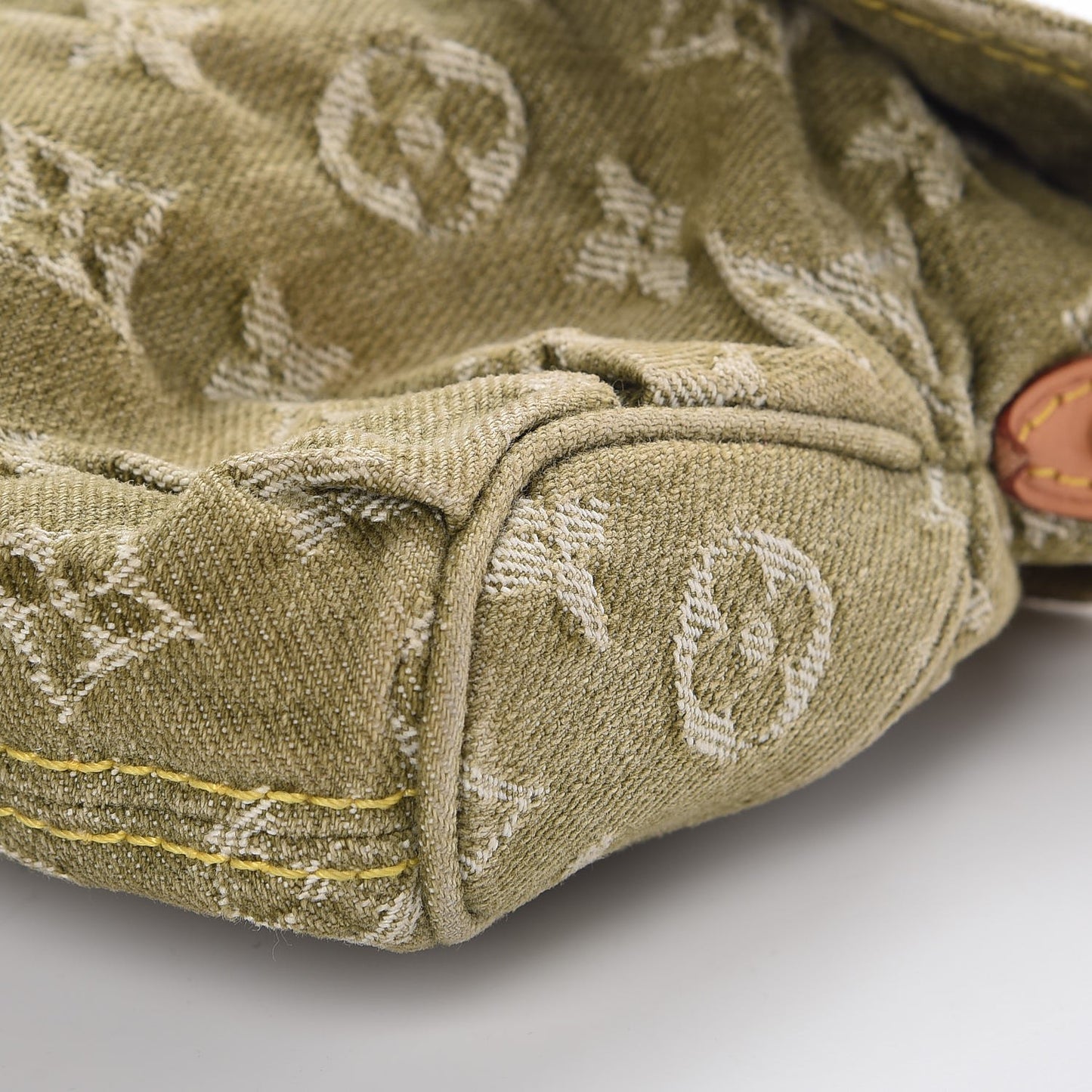 Monogram Denim Mini Pleaty Lichen