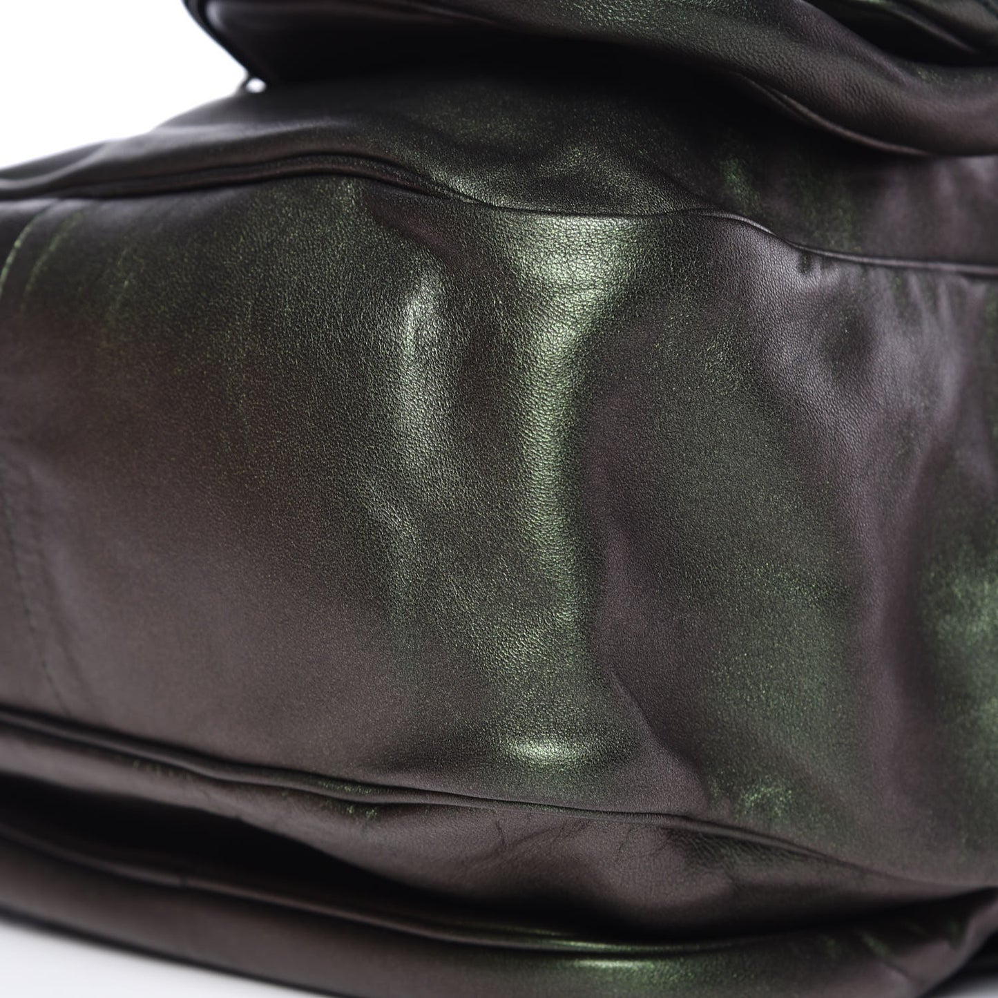 Iridescent Scarabee Multi Pocket Tote Bag Green