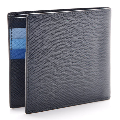 Prada Saffiano Bi-Fold Wallet Baltico 2 of 7