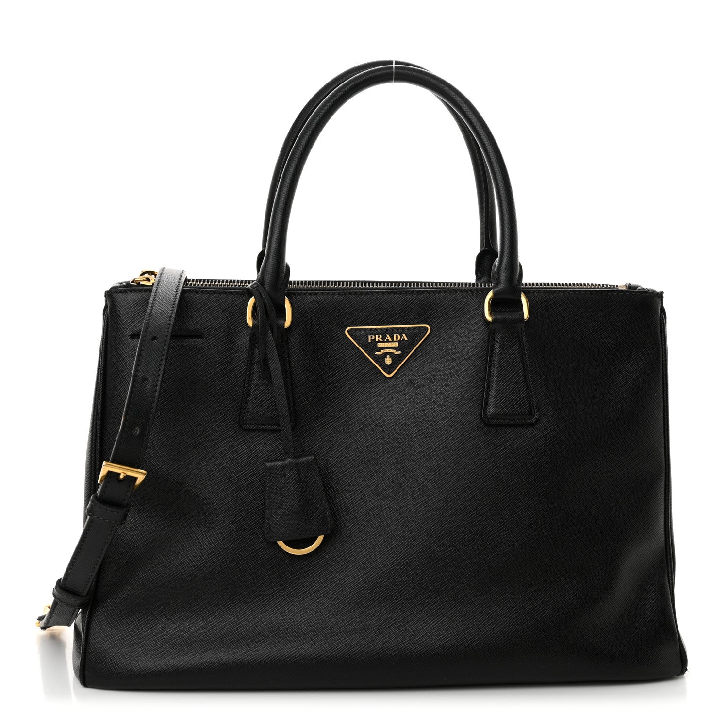Prada Saffiano Lux Medium Galleria Double Zip Tote Black 1 of 14