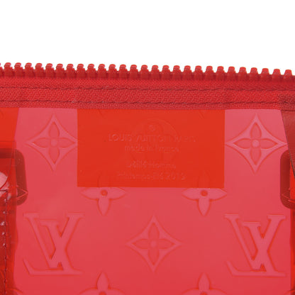 Louis Vuitton PVC Monogram Keepall Bandouliere 50 Grenadine Red 5 of 8