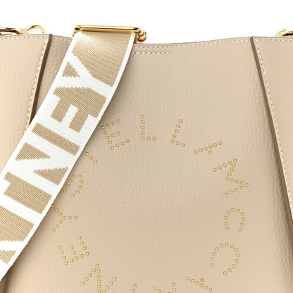 Stella McCartney Grainy Alter Mat Studded Logo Mini Crossbody Cream 8 of 11