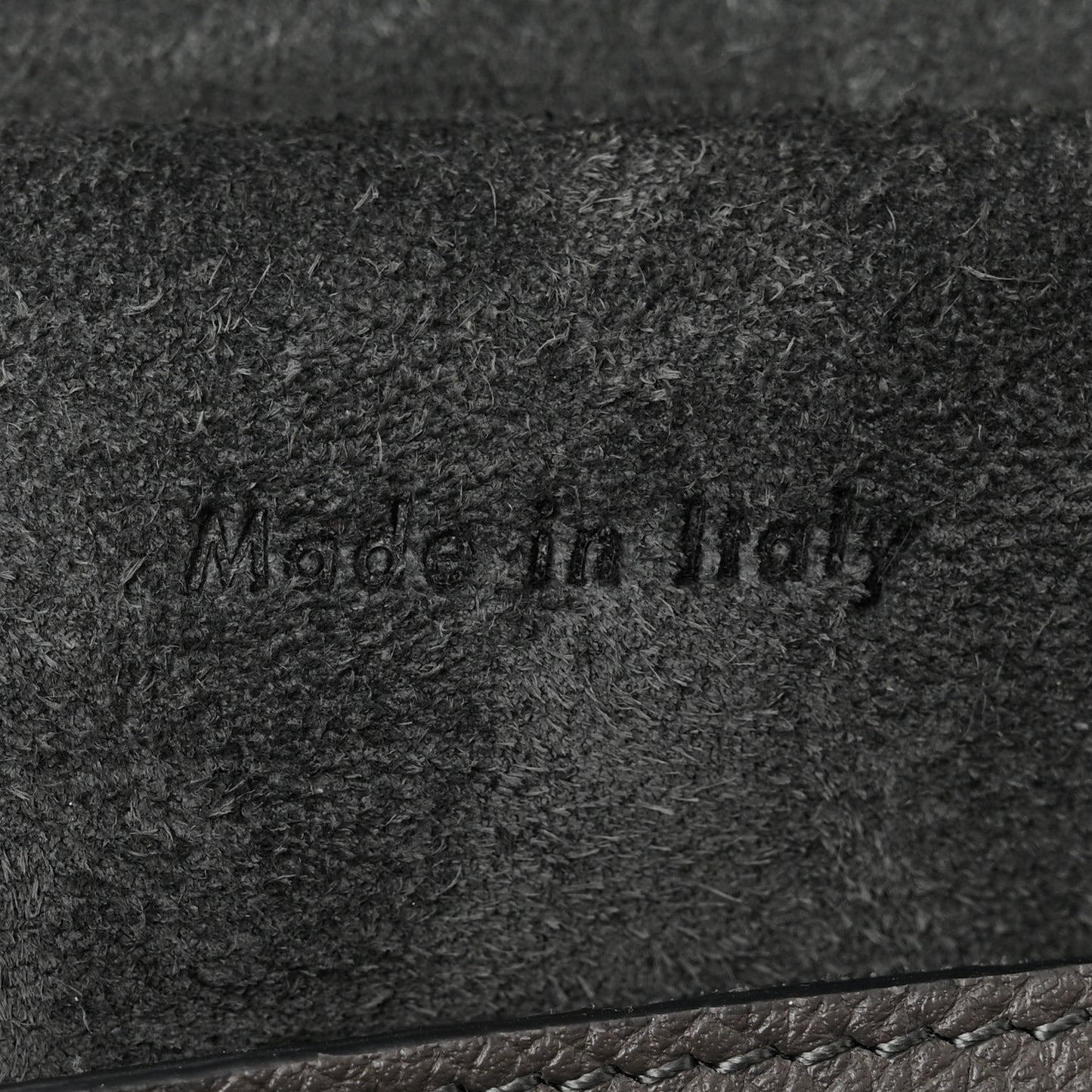 Grained Calfskin Micro Belt Bag Grey