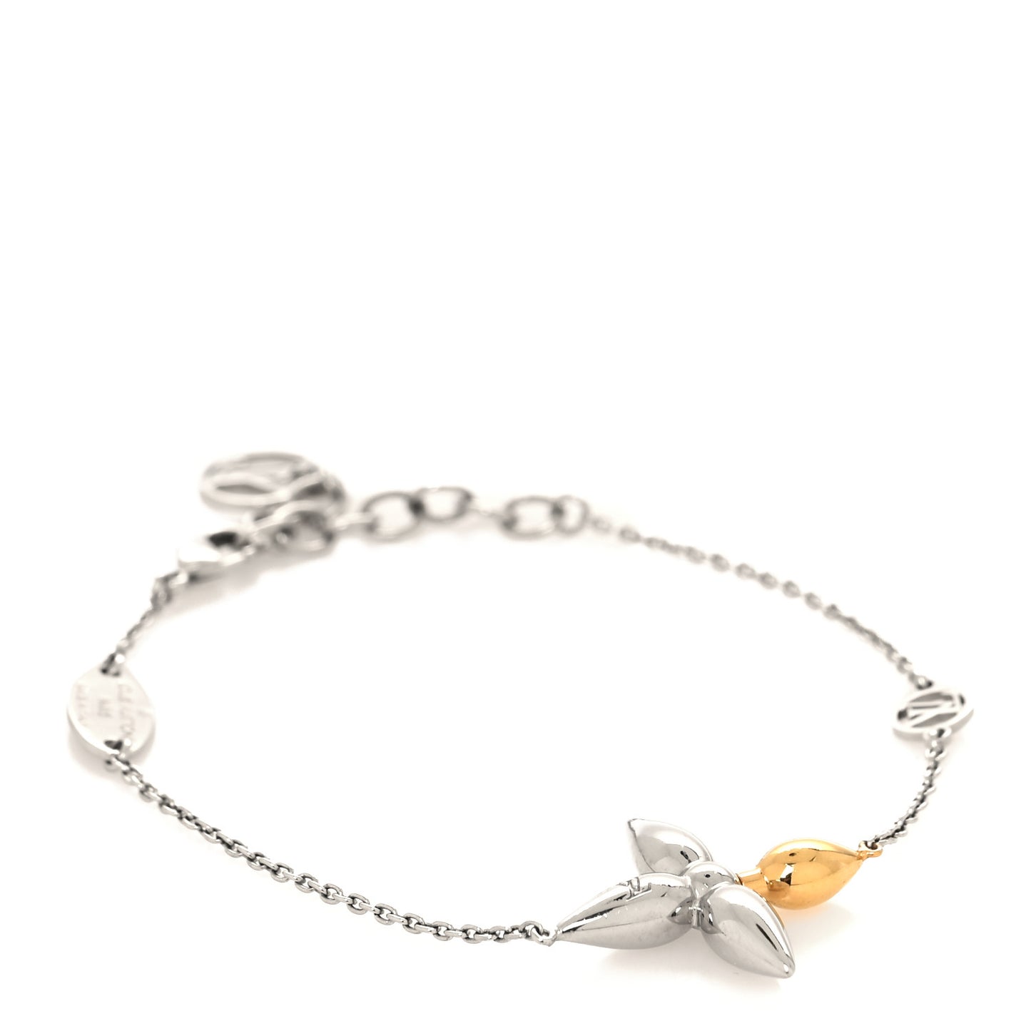 Metal Louisette Charm Bracelet Silver