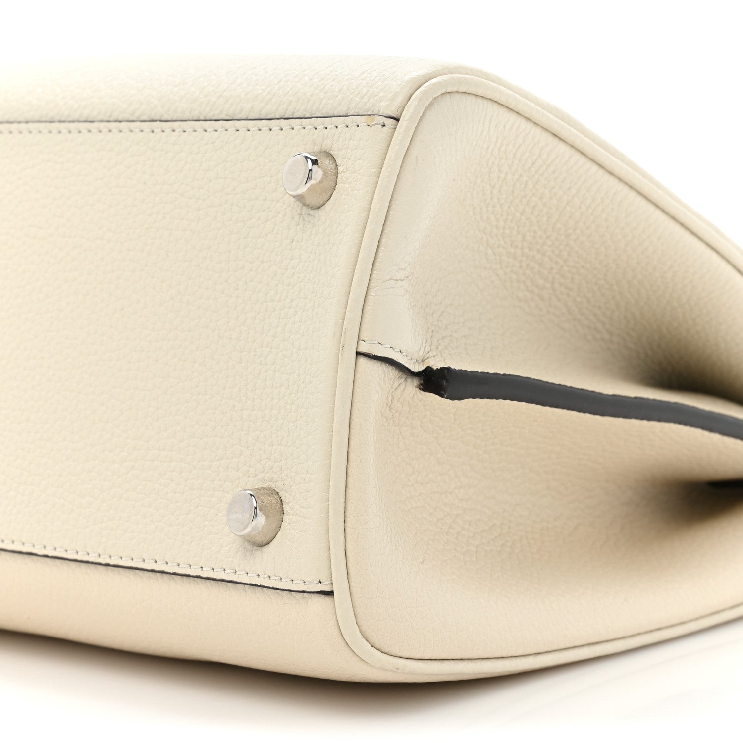Gucci Grainy Calfskin Small Zumi Top Handle Bag Mystic White 10 of 12