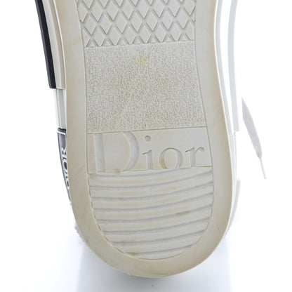 Christian Dior Canvas Leopard Print Mens B23 High Top Sneakers 40 White 8 of 9