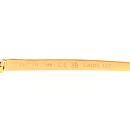 Louis Vuitton Metal LV Golden Mask Sunglasses Z1717U Gold 6 of 8