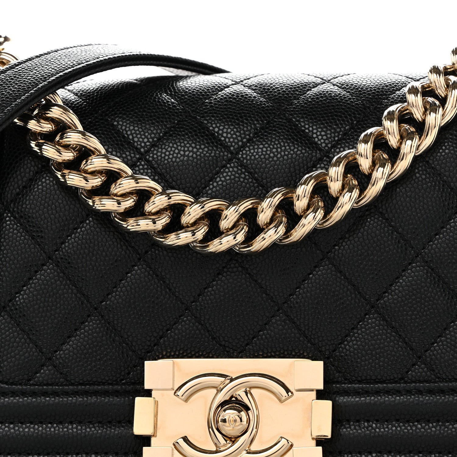 Chanel Caviar Quilted Small Boy Flap Black 8 of 10